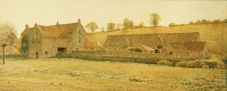 The Old Tithe Barn and Farm House near Bradford-on-Avon de George Price Boyce