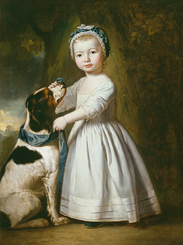 Little Boy with a Dog de George Romney