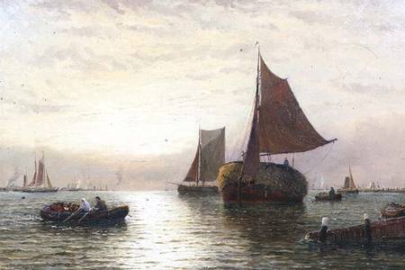 Evening Shipping de George Stanfield Walters