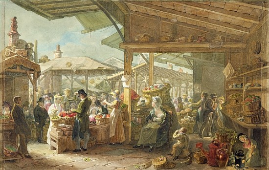 Old Covent Garden Market de George the Elder Scharf