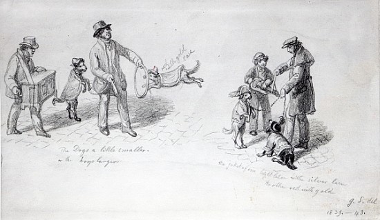 Street Performers, c.1839-43 de George the Elder Scharf