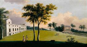 The South Front of Wilton House and the Palladian Bridge of the East, Salisbury (oil on canvas)