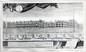View of the Charity Children in the Strand, 7th July 1713, print made in 1715