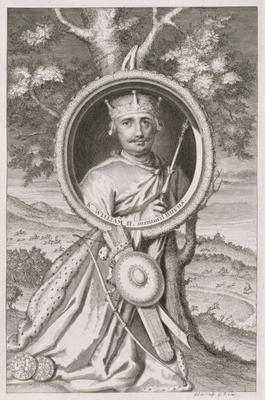 William II 'Rufus' (c.1056-1100) King of England from 1087, engraved by the artist (engraving) de George Vertue