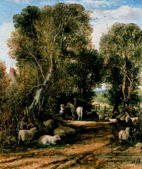 Pastoral Scene with sheep de George Vicat Cole