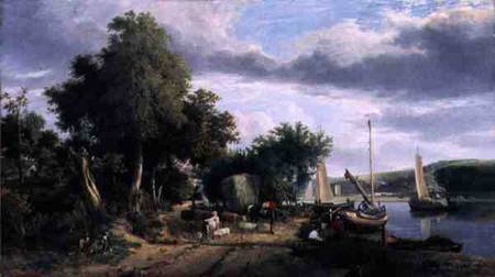 View on the River Yare Near Norwich de George Vincent
