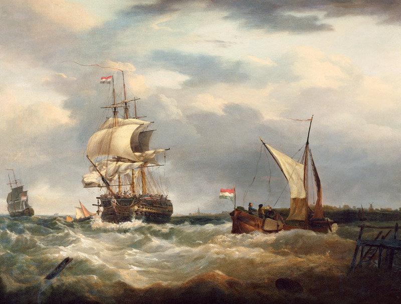 Vessels off the Dutch Coast de George Webster