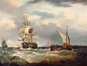 Vessels off the Dutch Coast