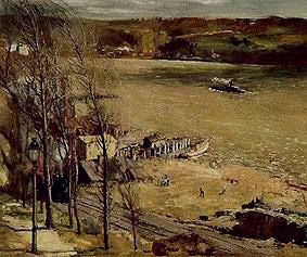 At the Hudson River de George Wesley Bellows