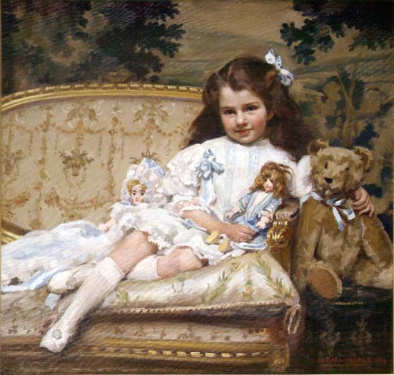 Portrait of Marjorie Cohen, aged 5  de George Hall Neale