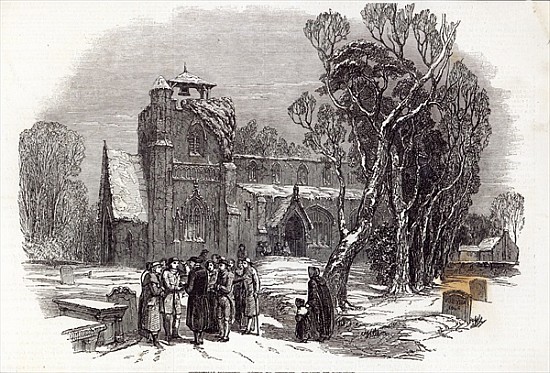 Christmas morning: Going to Church; engraved by W.J. Linton, from ''The Illustrated London News'', 2 de George Haydock Dodgson
