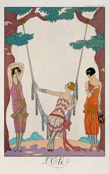 Summer, from 'Gazette du Bon Ton', 1925 de Georges Barbier