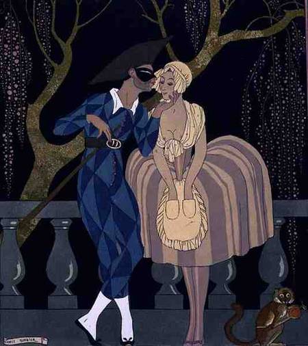 Harlequin's Kiss de Georges Barbier