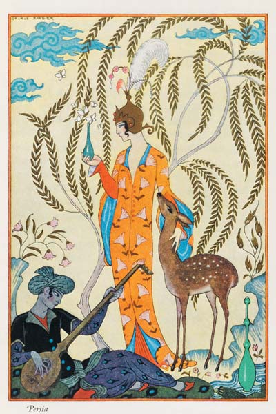 Persia, illustration from 'The Art of Perfume', pub. 1912 (pochoir print) de Georges Barbier