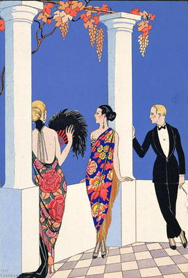The Taste of Shawls, 1922 (pochoir print) de Georges Barbier