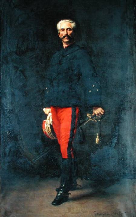 General Gaston Auguste (1830-1909) Marquis de Gallifet de Georges Becker