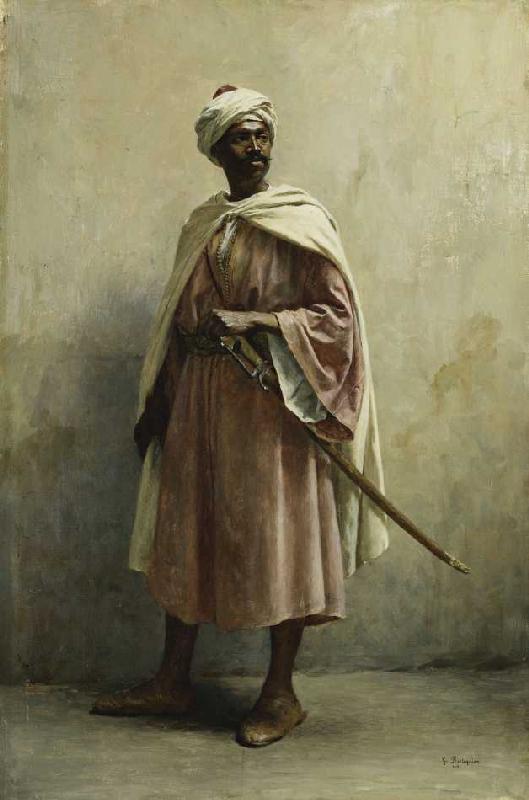 Ein Marokkanischer Krieger de Georges Bretegnier