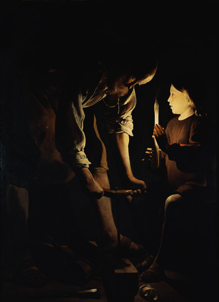 Joseph as a carpenter and the Jesusknabe de Georges de La Tour