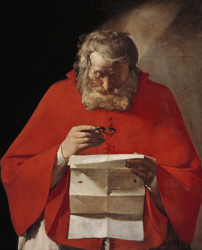Saint Jerome reading a letter de Georges de La Tour