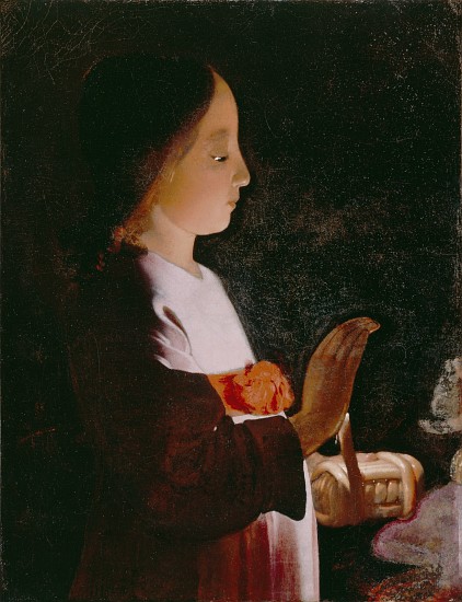 Young Virgin Mary de Georges de La Tour