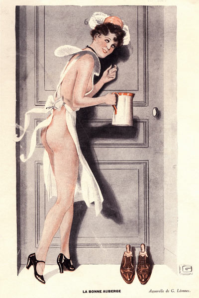Front cover of ''Le Sourire'' (colour litho)  de Georges Leonnec