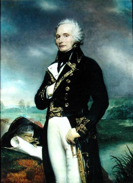 Portrait of Viscount Alexandre-Francois-Marie de Beauharnais (1760-94) after a painting by J. Guerin de Georges Rouget