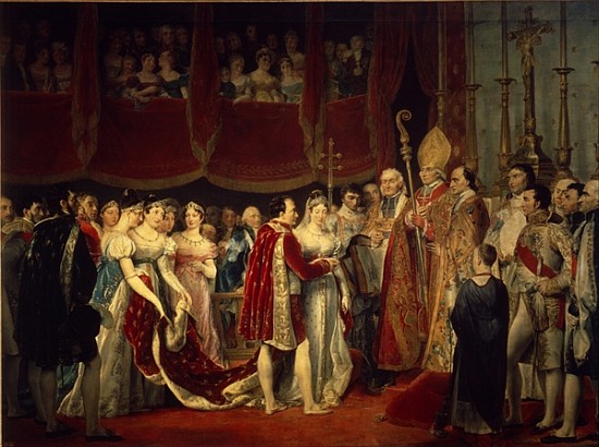 The marriage ceremony of Napoleon I and Archduchess Marie-Louis on 2nd April 1810 de Georges Rouget