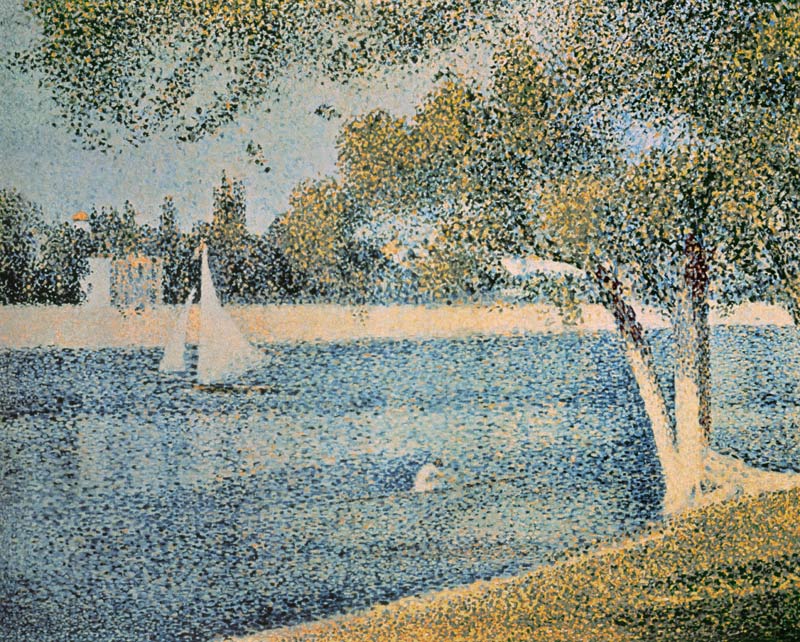 Seurat / Seine near Grande Jatte / c1887 de Georges Seurat