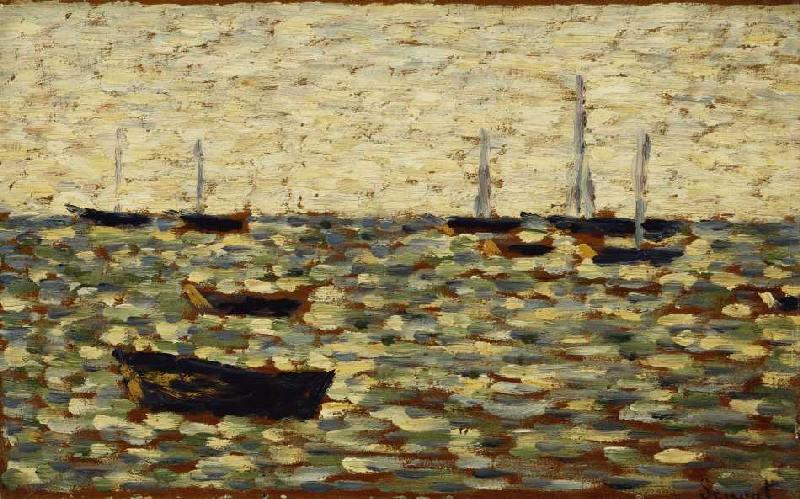 Das Meer bei Grandcamp (La Mer a Grandcamp) de Georges Seurat