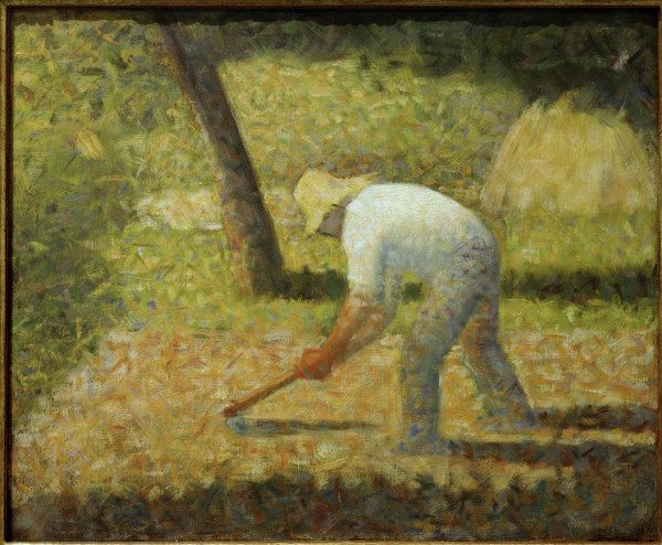 G.Seurat, Bauer mit Hacke de Georges Seurat