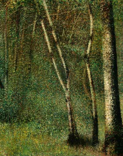 In the Forest at Pontaubert de Georges Seurat