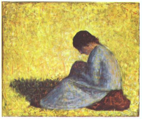 Paysanne assise Dan l ' sharp de Georges Seurat