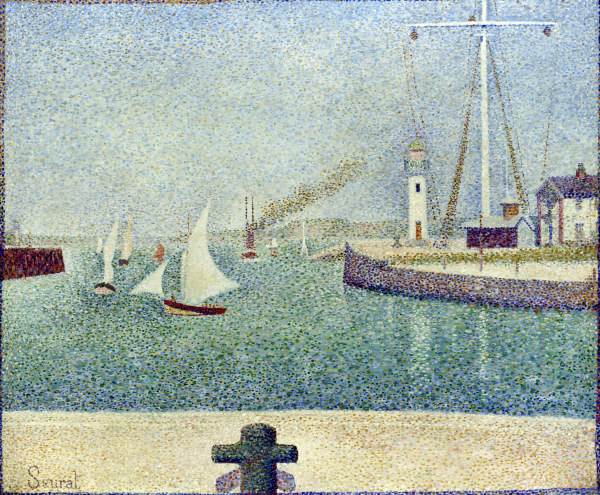 Seurat / Harbour entrance / 1888 de Georges Seurat