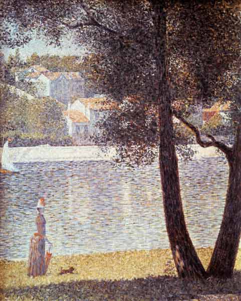 The Seine at Courbevoie de Georges Seurat