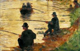 Pescadores, estudio para  La Grande Jatte