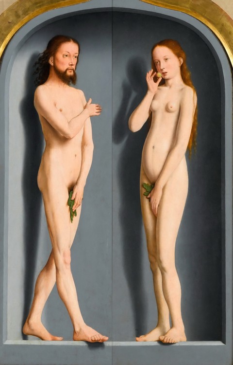Adam and Eve (Sedano Family Triptych, exterior panels) de Gerard David