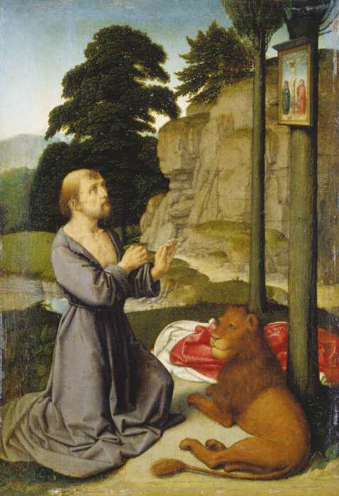 Saint Jerome in the Wilderness de Gerard David