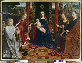 The Virgin and Child with Saints and Donor, 1523 (oil on oak)