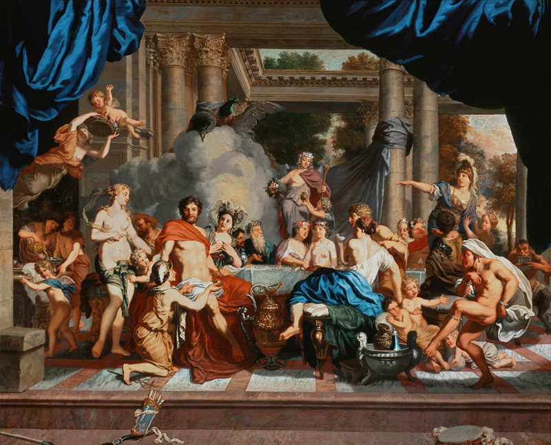 The wedding of Peleus and Thetis. de Gerard de Lairesse