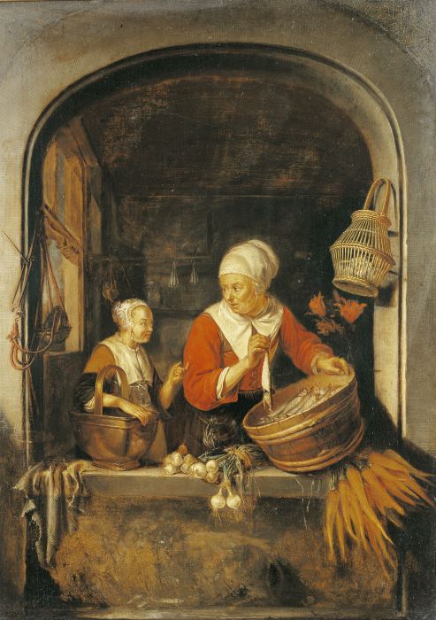 Cook by the Window /Paint.aft.Dou/ 1650 de Gerard Dou