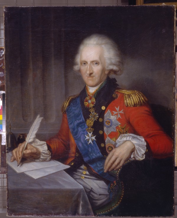 Portrait of the statesman and reformer Count Jacob Sievers (1731-1808) de Gerhard von Kügelgen