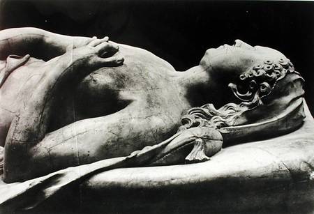 Tomb of Catherine de Medici (1519-89) and Henri II (1519-59) detail of the effigy of Catherine de Germain Pilon