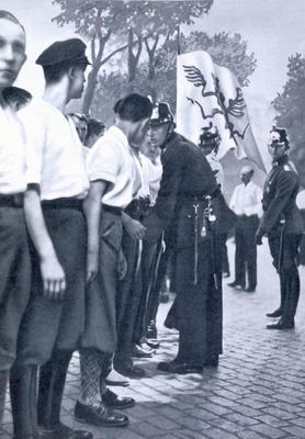 SA members are searched by Prussian Police in Berlin, from 'Deutsche Gedenkhalle: Das Neue Deutschla de German Photographer, (20th century)