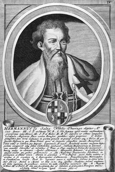 Hermann of Salza (xylograph) de German School