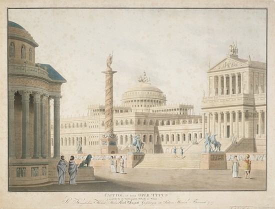 Capitol, set for ''La clemeza di Tito'' designed by Beuther de German School