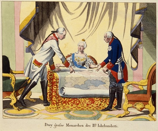 Joseph II, Catherine the Great and Frederick II de German School