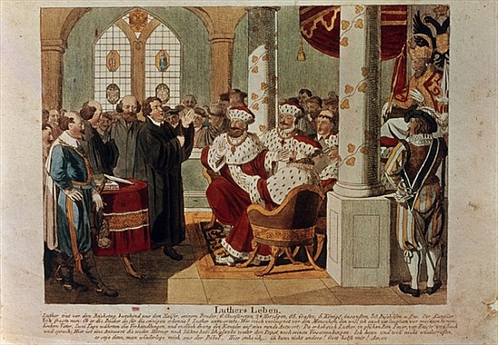 Luther at the Diet of Worms de German School