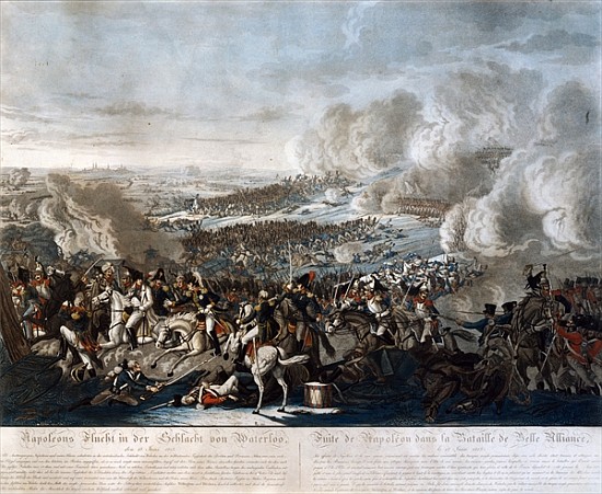 Napoleon''s flight from the Battle of Waterloo, 18th June 1815 de German School