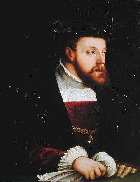 Portrait of Charles V (1500-58) de German School