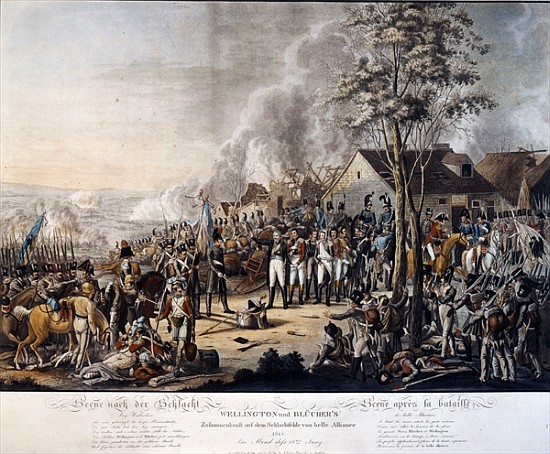 Scene after the Battle of Waterloo, 18th June 1815 de German School